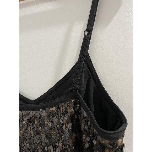 Guess Tiger Eye Sequins Tank Top Size S - Picture 5 of 7